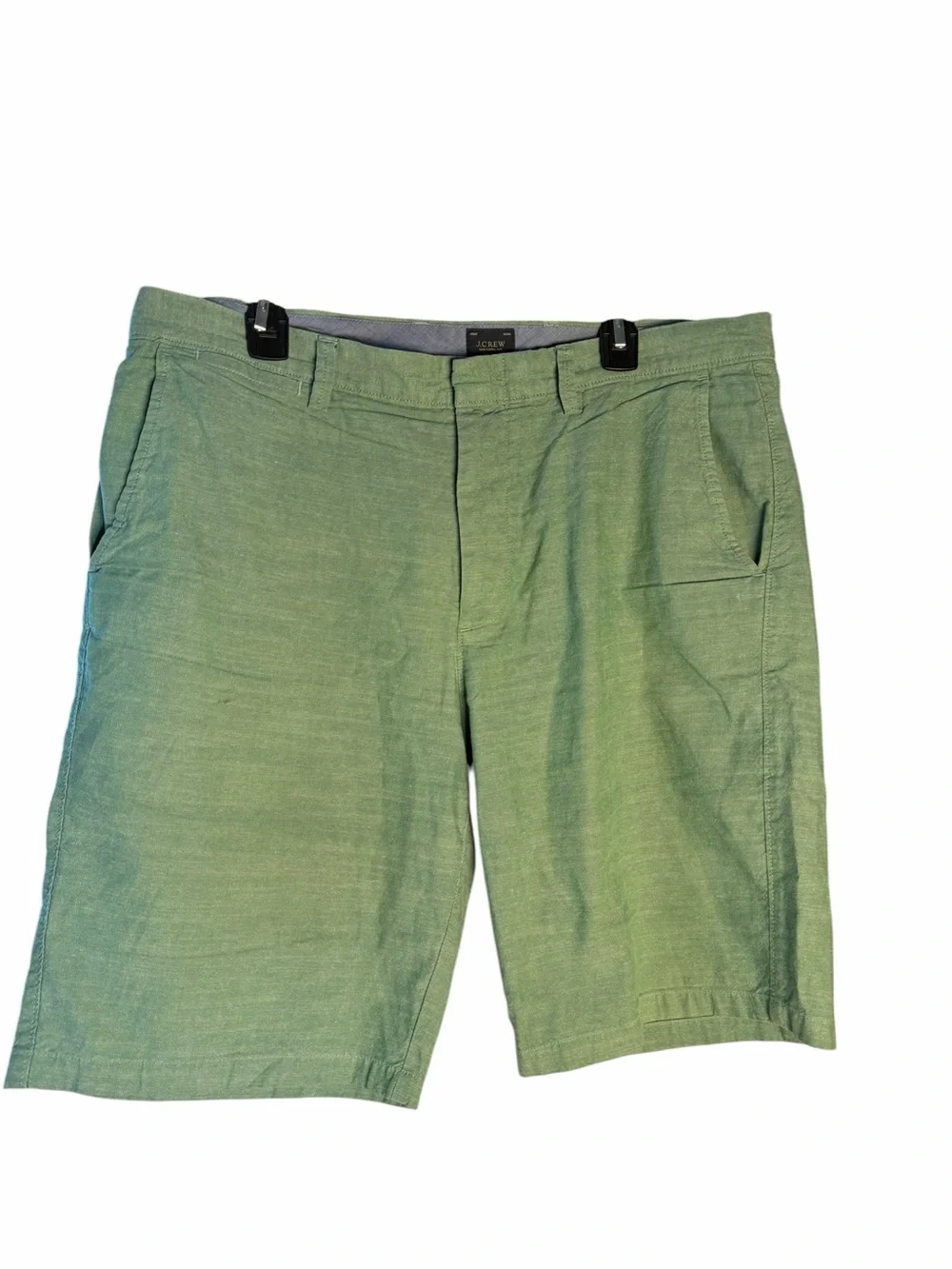 J. Crew Light Green Flat-Front Men's Shorts